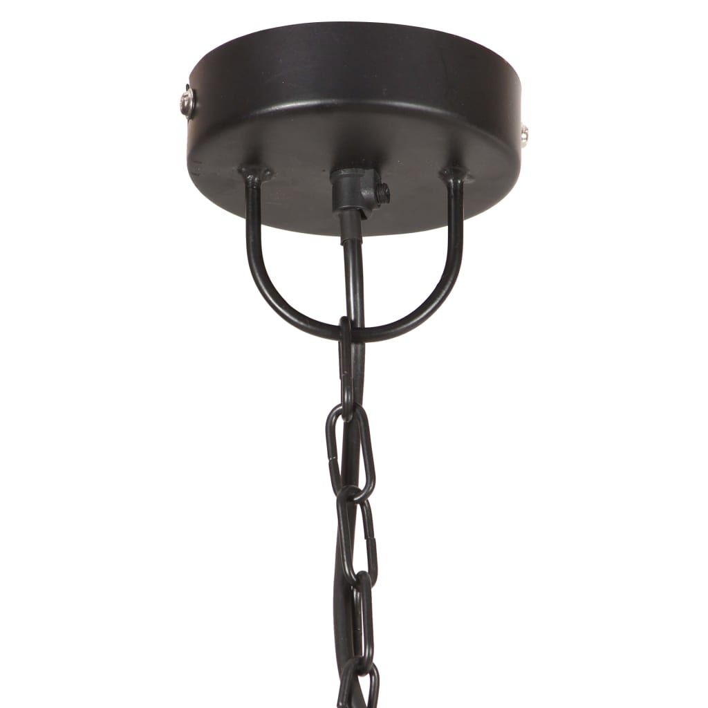 industriel hængelampe 25 W rund 31 cm E27 mat sort