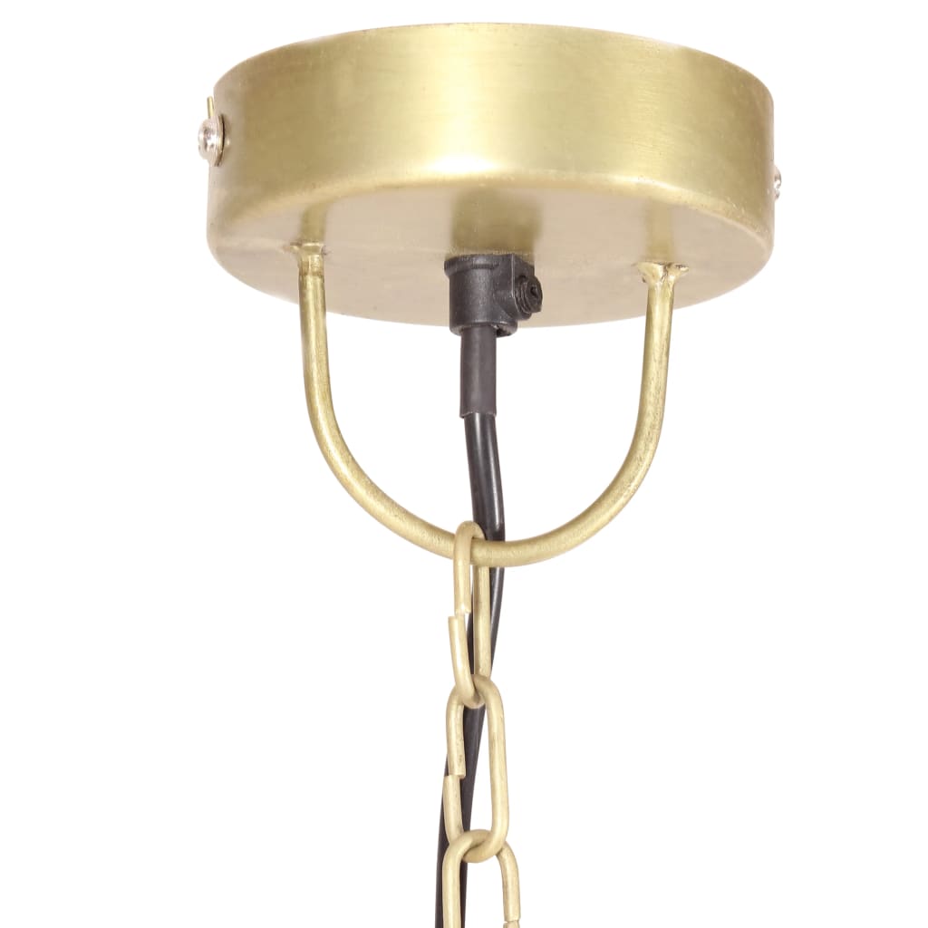 industriel hængelampe 25 W rund 42 cm E27 messingfarvet