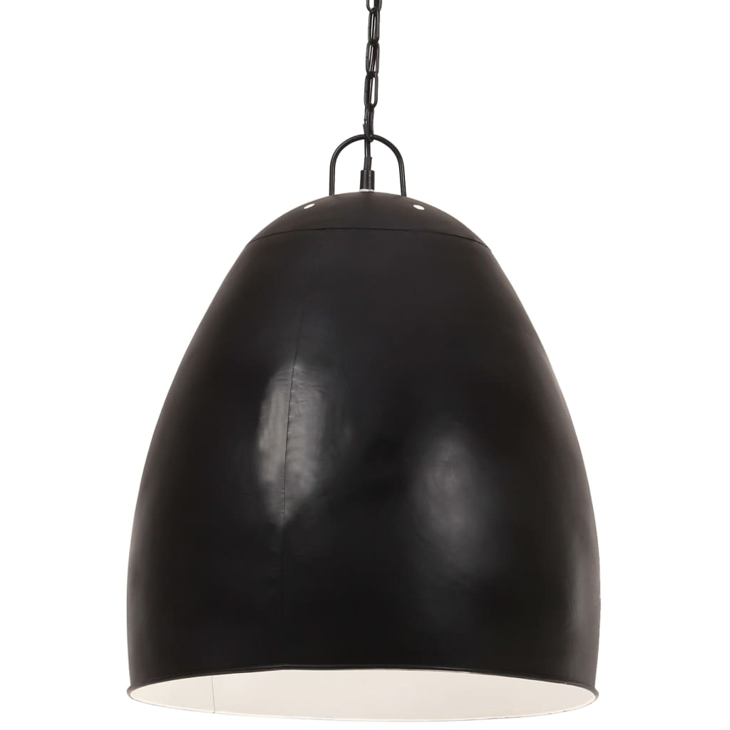 industriel hængelampe 25 W rund 42 cm E27 mat sort