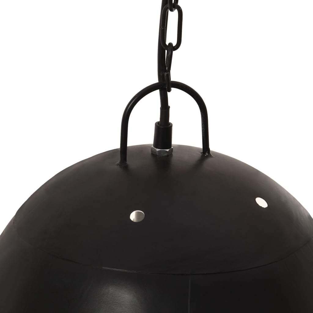 industriel hængelampe 25 W rund 42 cm E27 mat sort