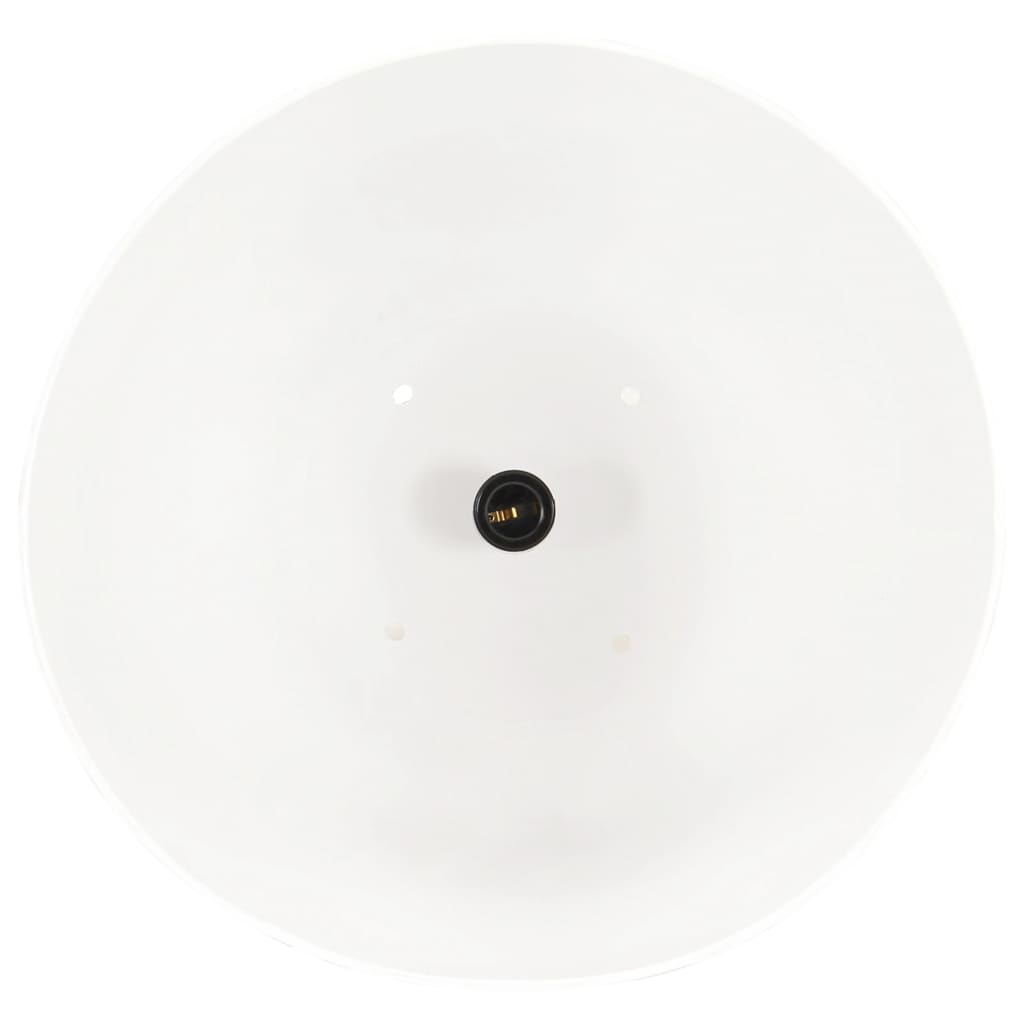 industriel hængelampe 25 W rund 42 cm E27 hvid