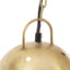 industriel hængelampe 25 W rund 32 cm E27 messingfarvet