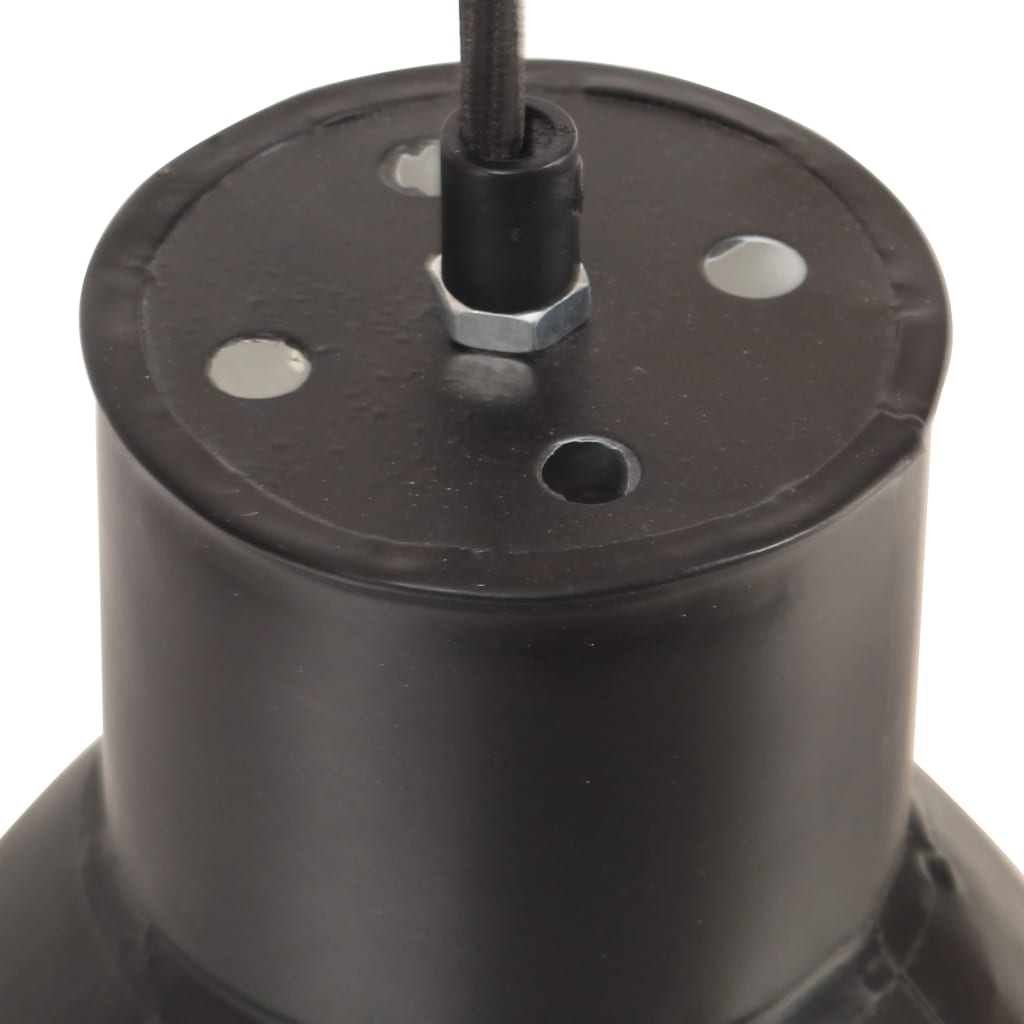 hængelampe 25 W rund 17 cm E27 sort