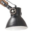 væglampe industriel stil rund E27 sort