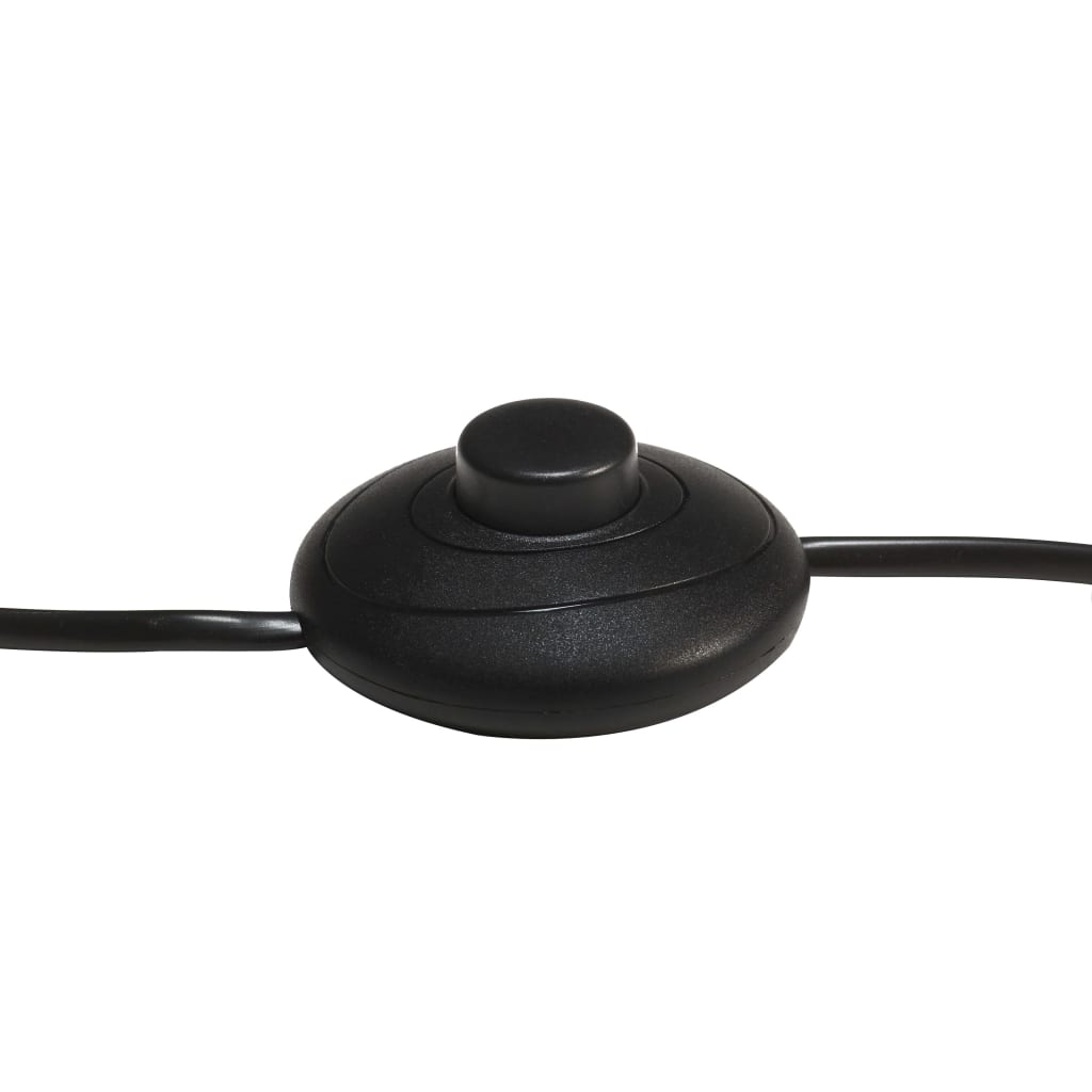 gulvlampe E27 massivt mangotræ sort