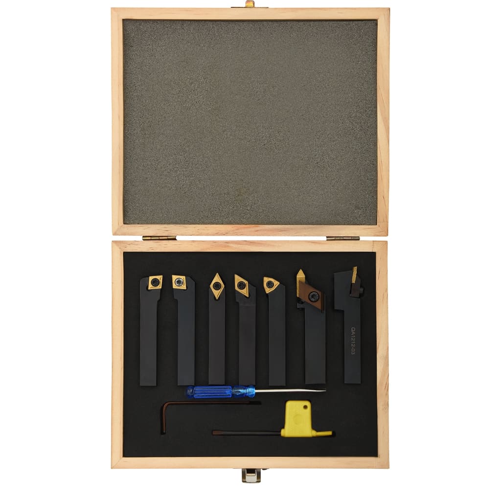 drejeværktøjssæt 12 dele 12x12 mm 80 mm