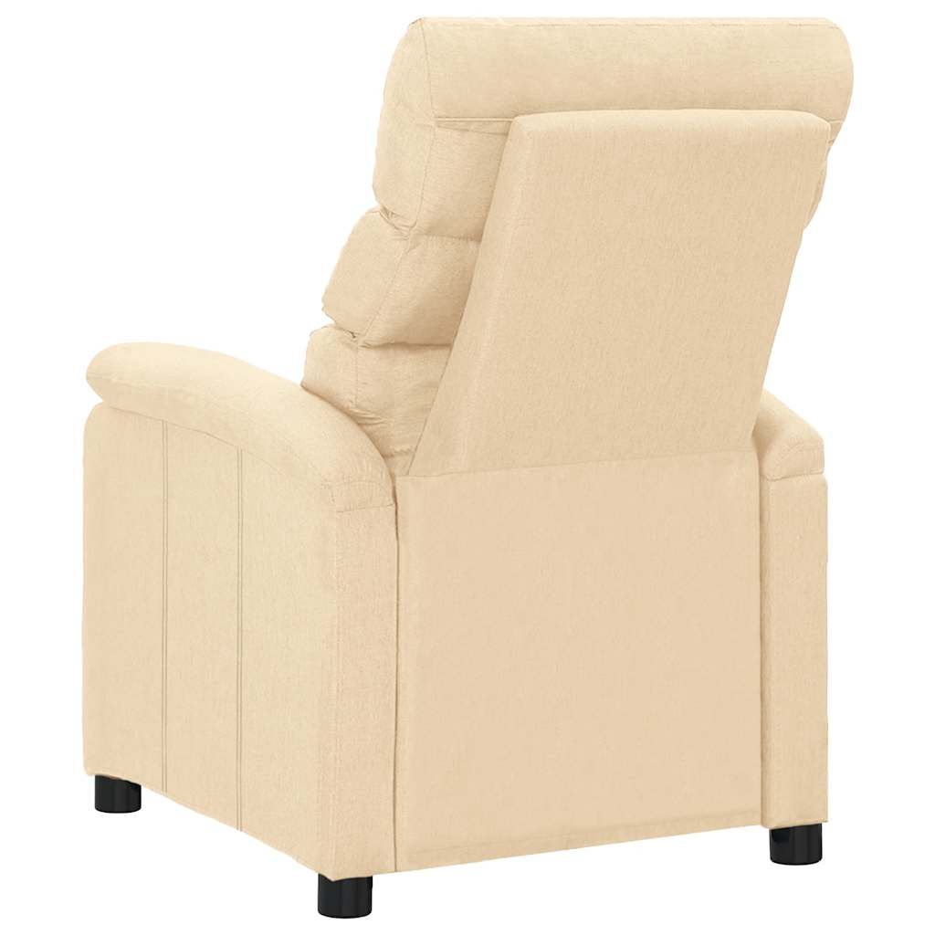 massagestol stof cremefarvet