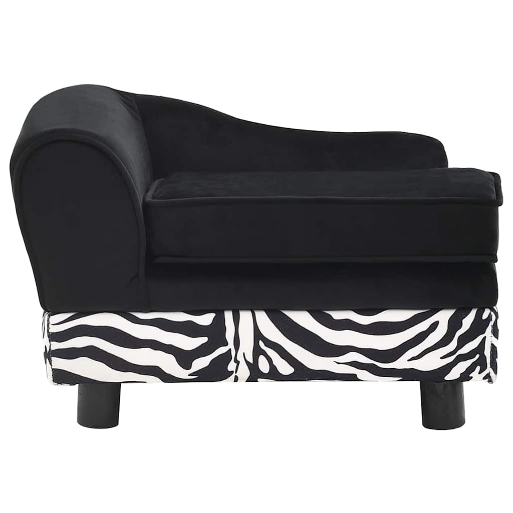 hundesofa 57x34x36 cm plys sort