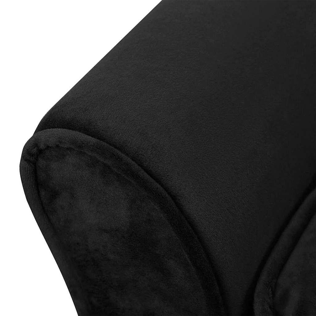 hundesofa 57x34x36 cm plys sort