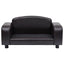 hundesofa 80x50x40 cm kunstlæder brun