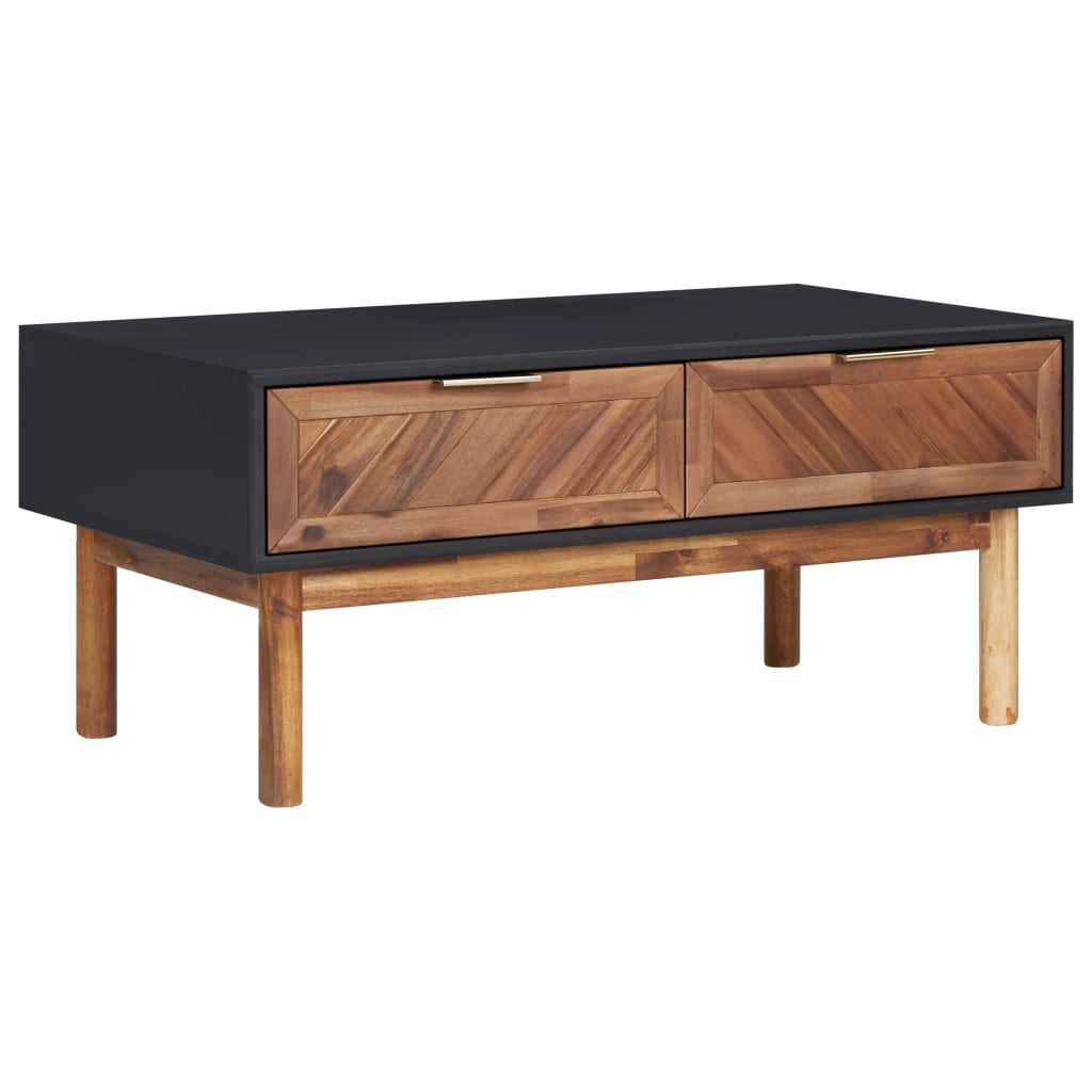 sofabord 90x50x40 cm massivt akacietræ og MDF