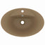 luksuriøs håndvask overløb 58,5x39 cm keramik oval mat creme