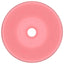 luksuriøs håndvask 40x15 cm rund keramisk mat pink