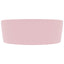 luksuriøs håndvask med overløb 36x13 cm keramik mat pink