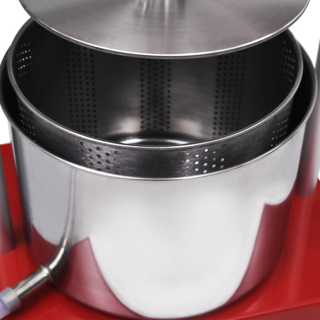 frugt- og vinpresser 6 l rustfrit stål