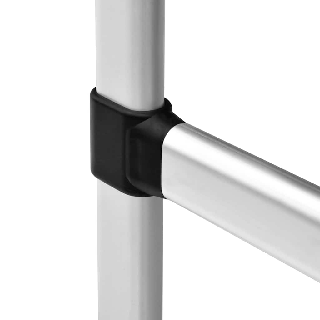 teleskopisk garderobesystem med stænger aluminium