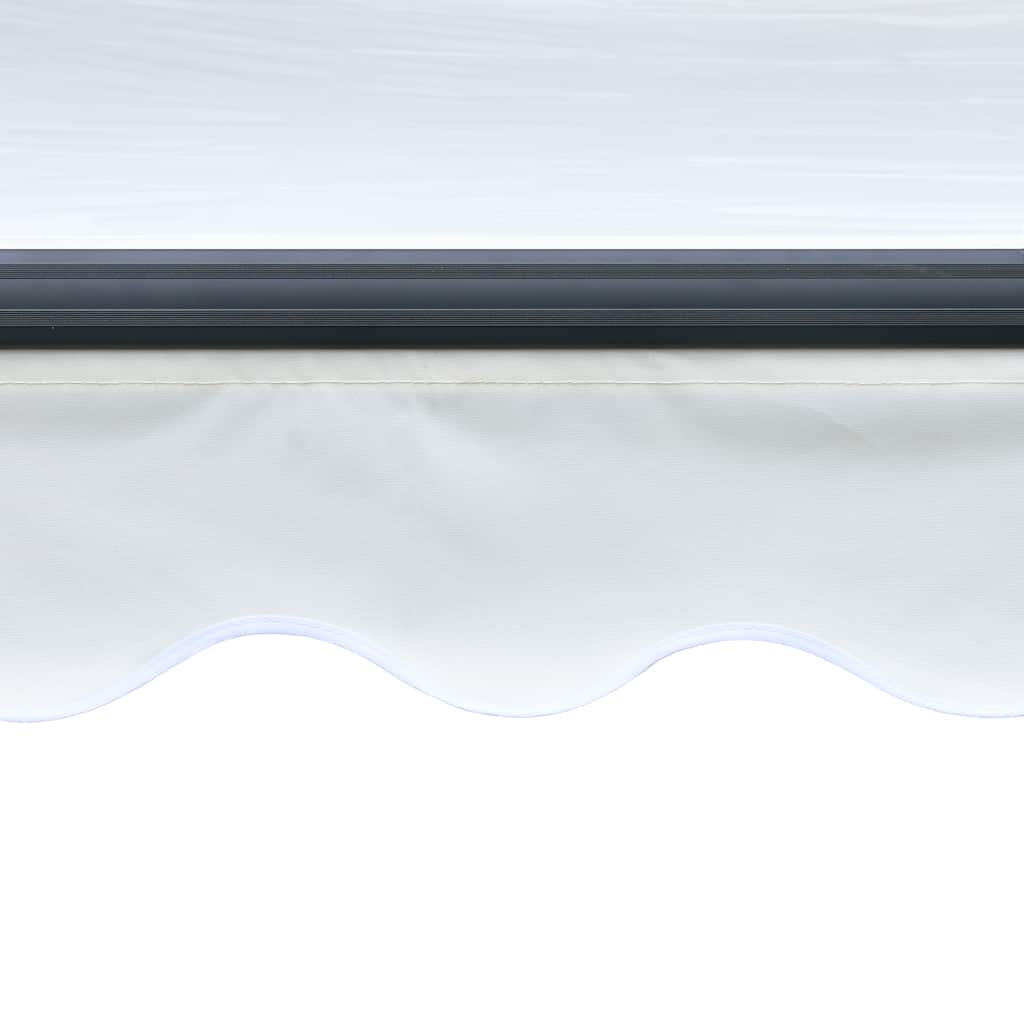 markise m. LED-lys 300x250 cm manuel betjening cremefarvet