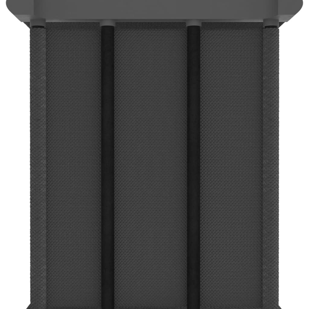 reol med 5 rum og kasser 103x30x72,5 cm stof grå