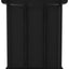 displayreol med 12 kubeformede rum 103x30x141 cm stof sort