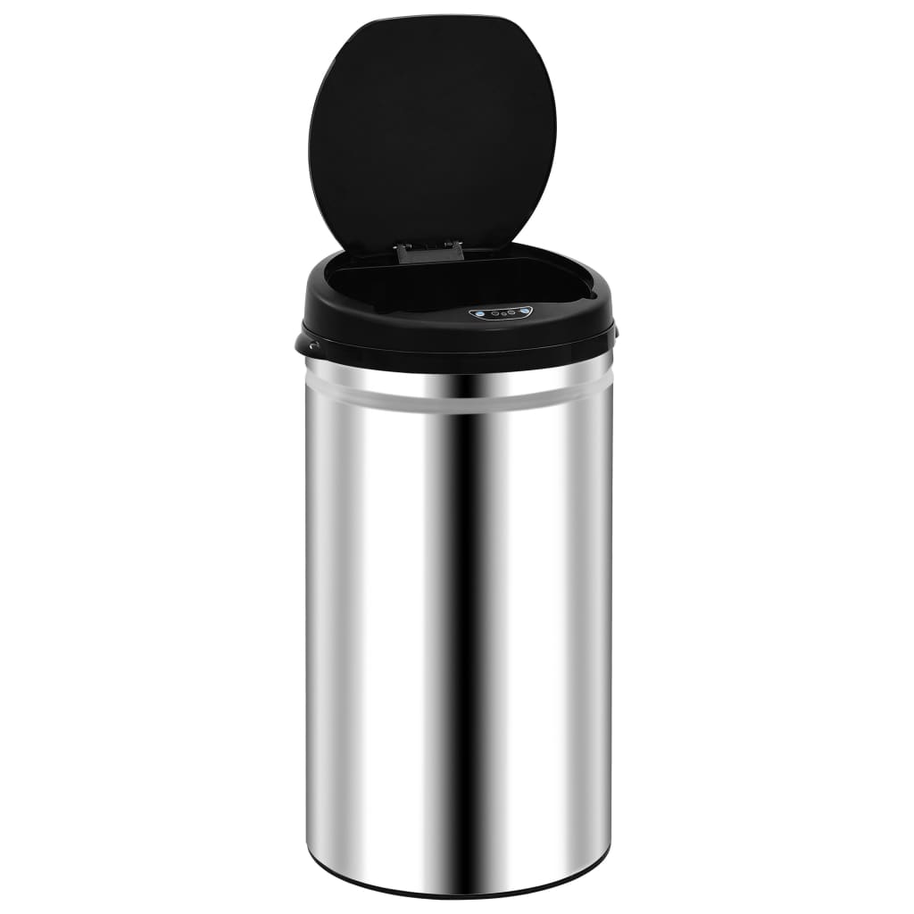 affaldsspand med sensor 50 l rustfrit stål