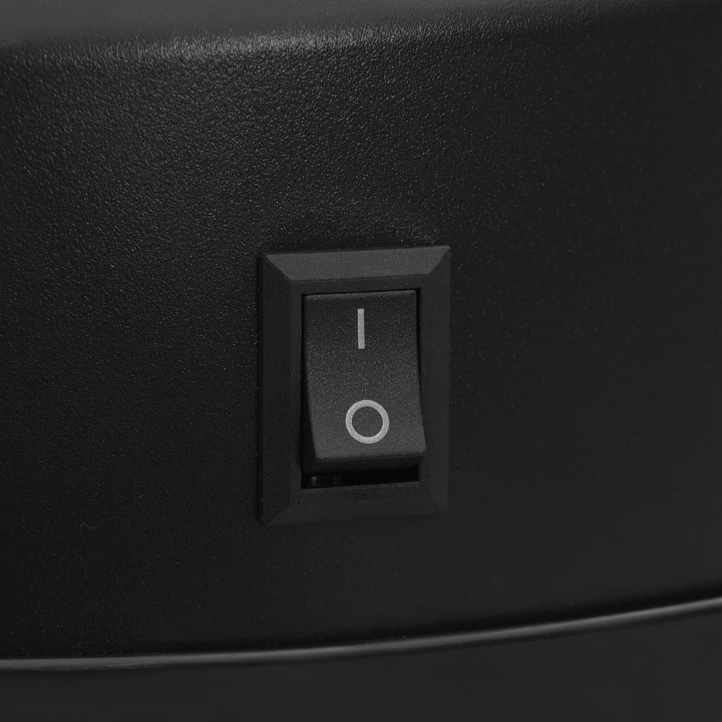 affaldsspand med sensor 30 l kulstofstål sort