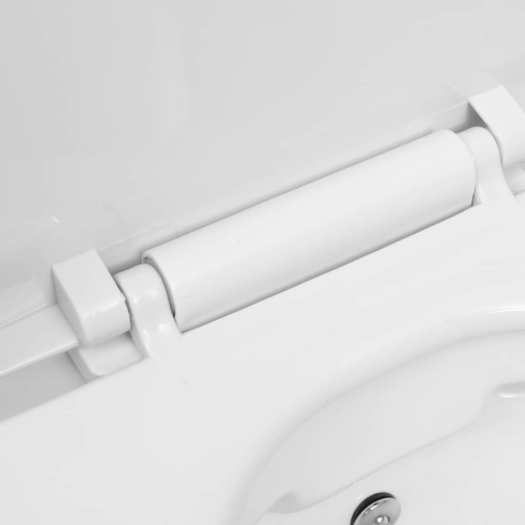 væghængt toilet uden kant og med skjult cisterne keramik hvid