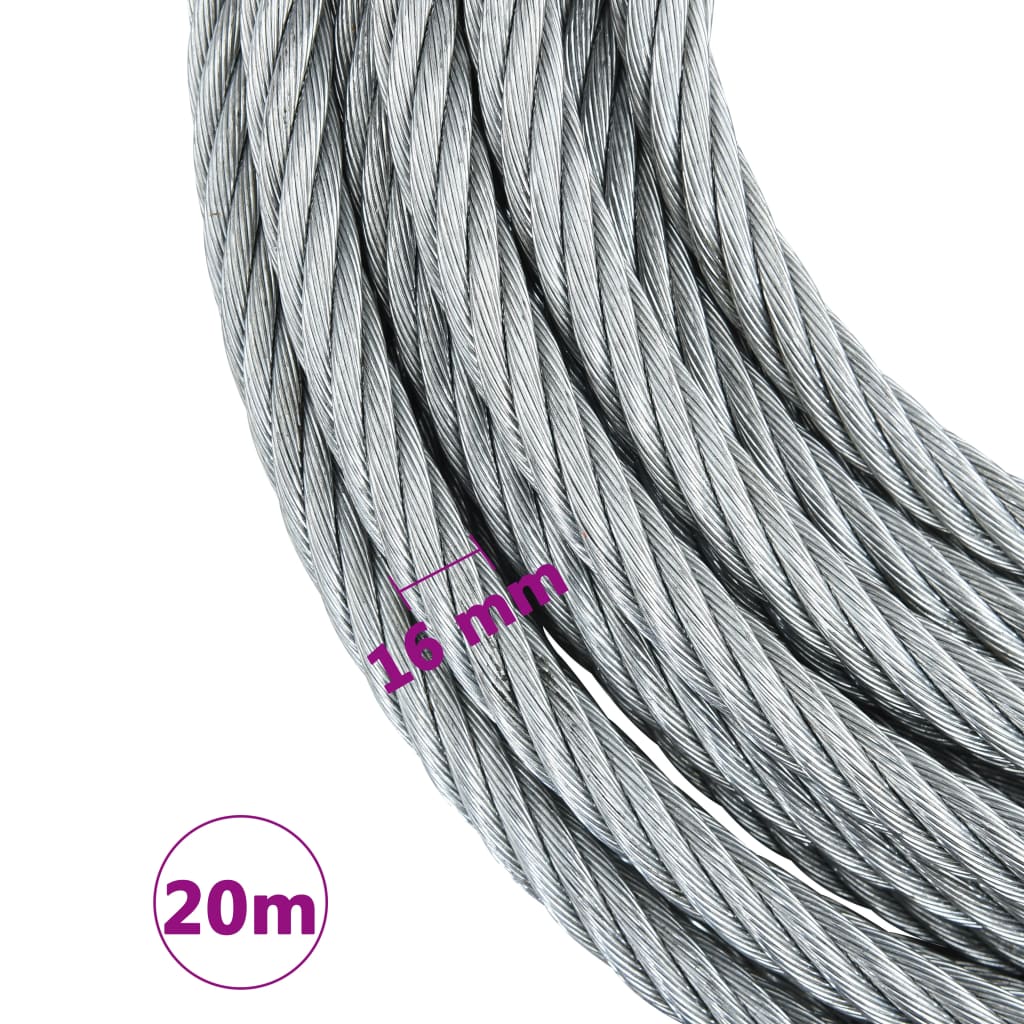 stålkabel 20 m 3200 kg