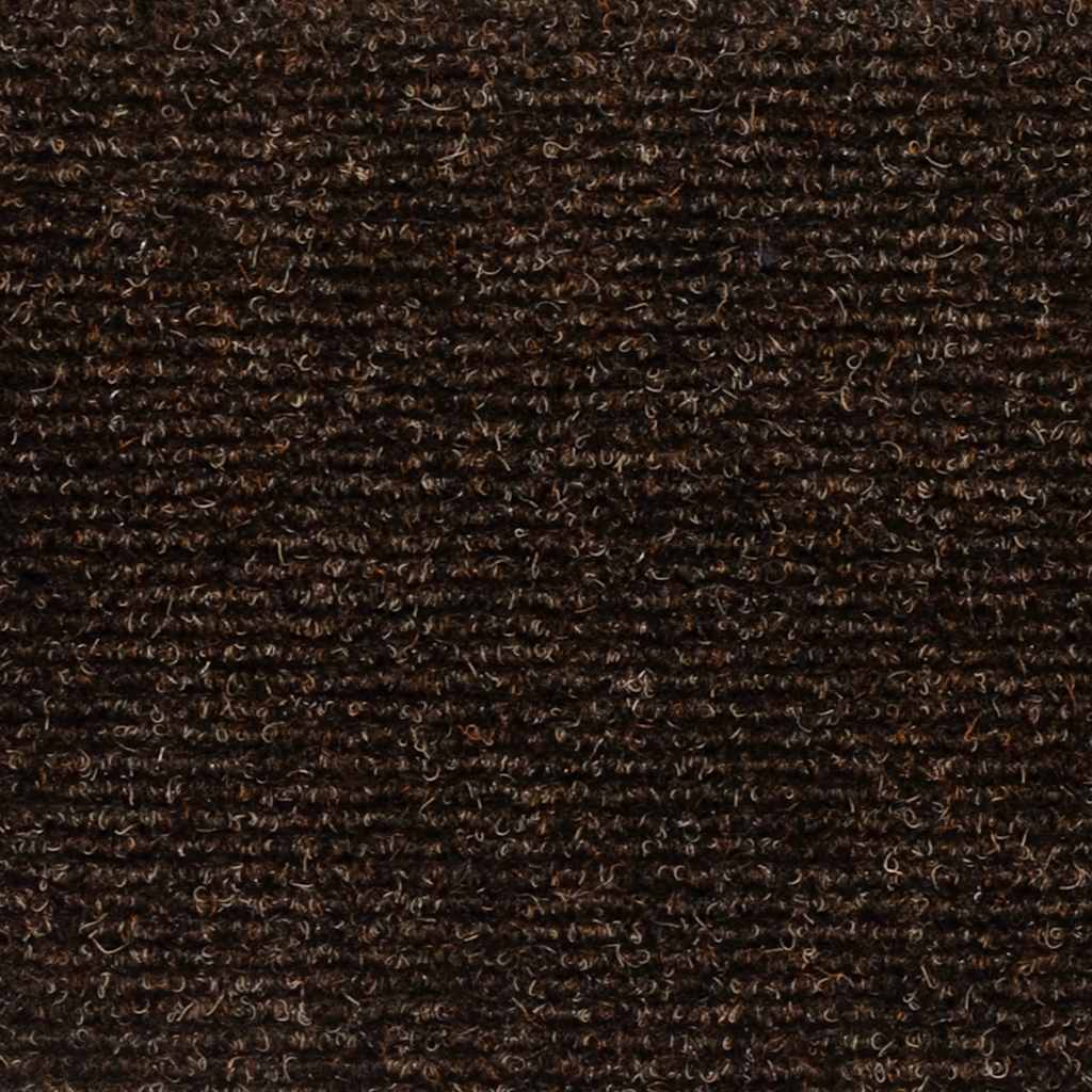 trappemåtter selvklæbende 15 stk. 56x17x3 cm brune halvrunde