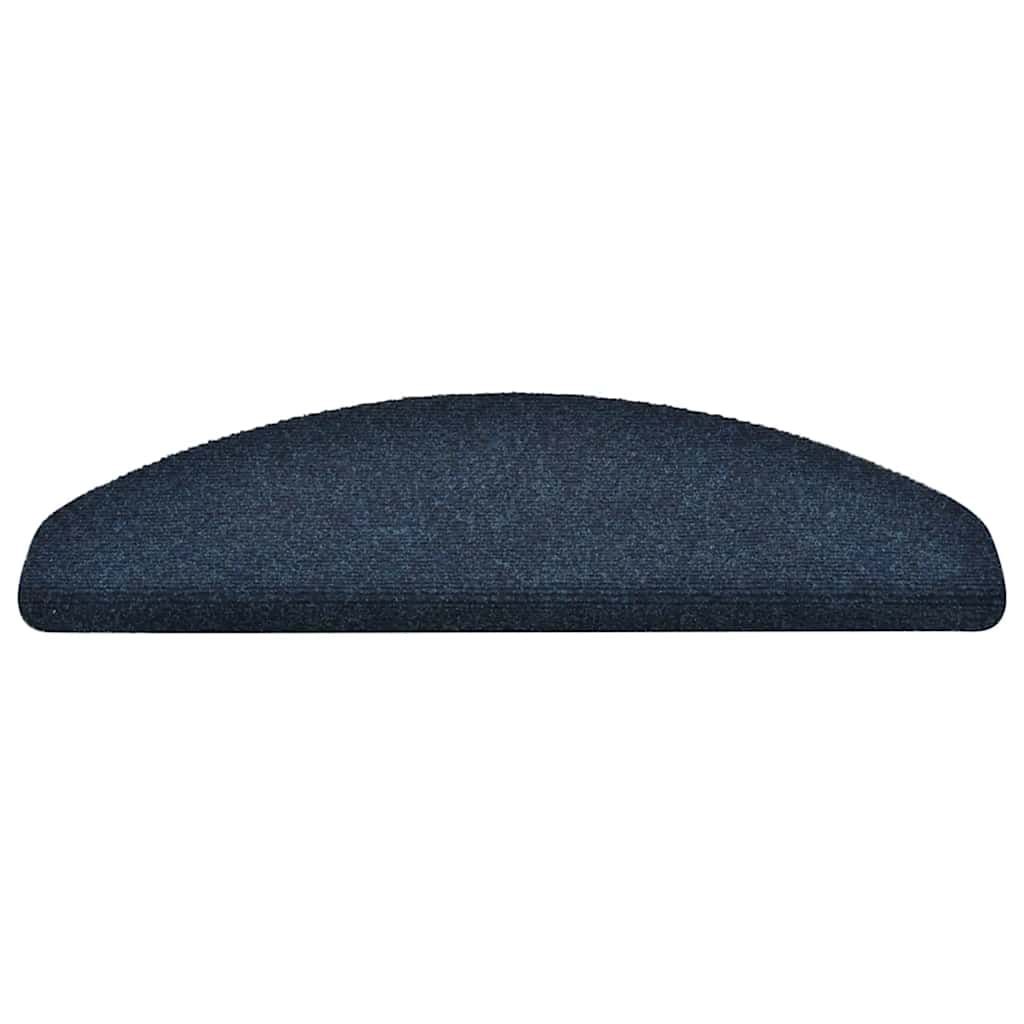 trappemåtter selvklæbende 15 stk. 65x21x4 cm marineblå halvrund store