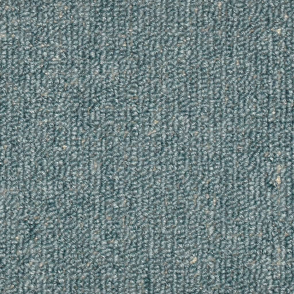 trappemåtter 15 stk. 56x17x3 cm havblå halvrund