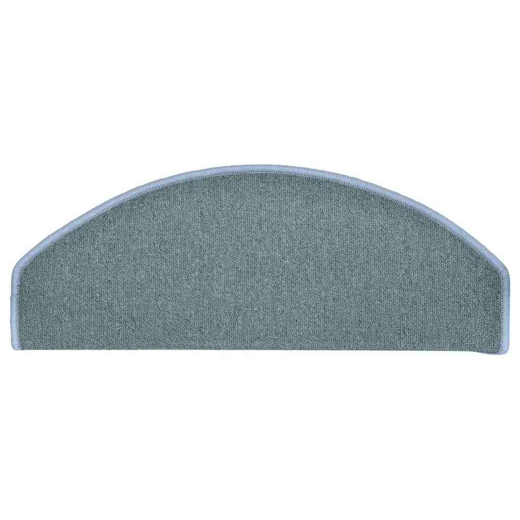 trappemåtter 15 stk. 65 x 24 x 4 cm havblå halvrund store