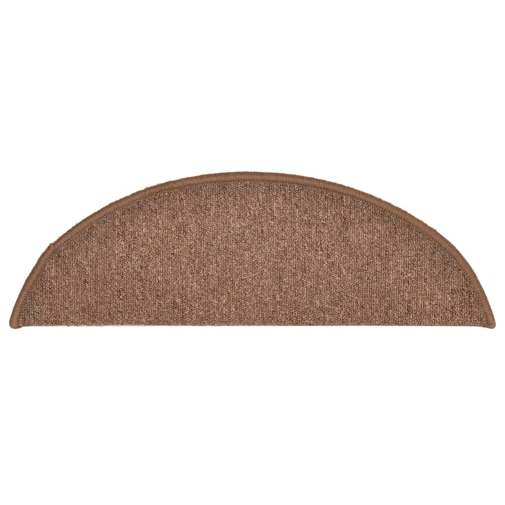 trappemåtter 15 stk. 56x17x3 cm brun