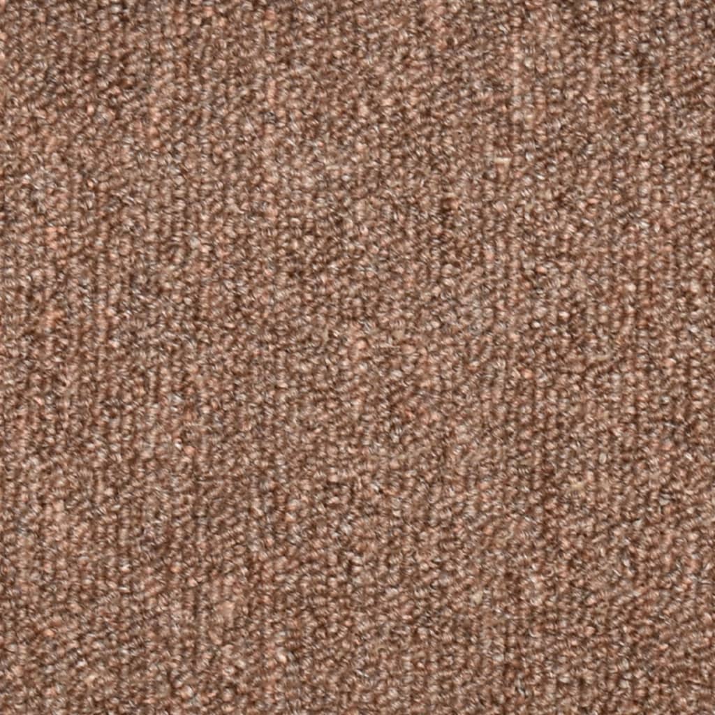 trappemåtter 15 stk. 56x17x3 cm brun