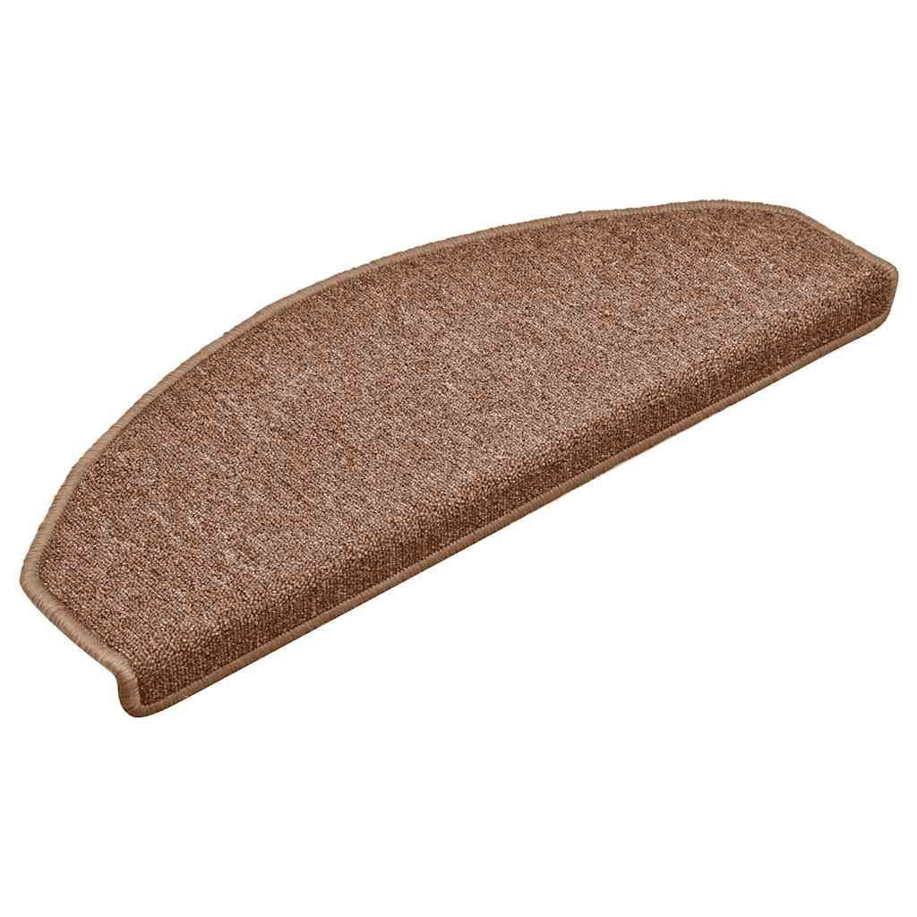 trappemåtter 15 stk. 65x24x4 cm brune halvrund store