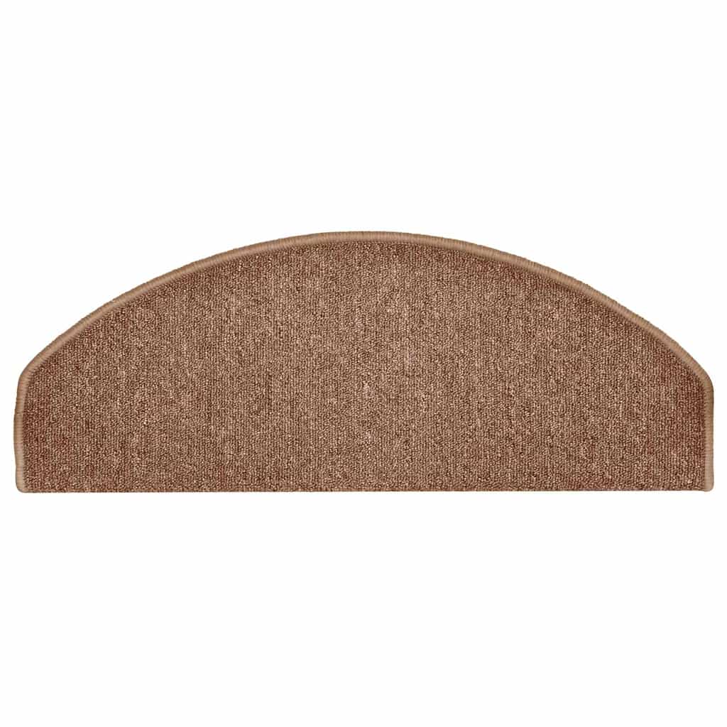 trappemåtter 15 stk. 65x24x4 cm brune halvrund store