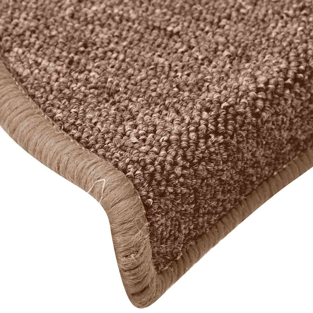 trappemåtter 15 stk. 65x24x4 cm brune halvrund store