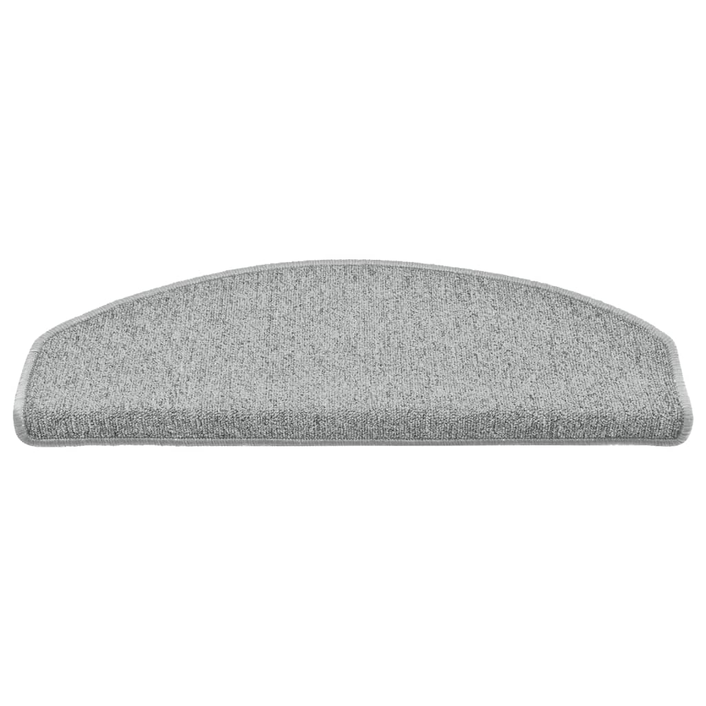 trappemåtter 15 stk. 65x24x4 cm lysegrå halvrunde store