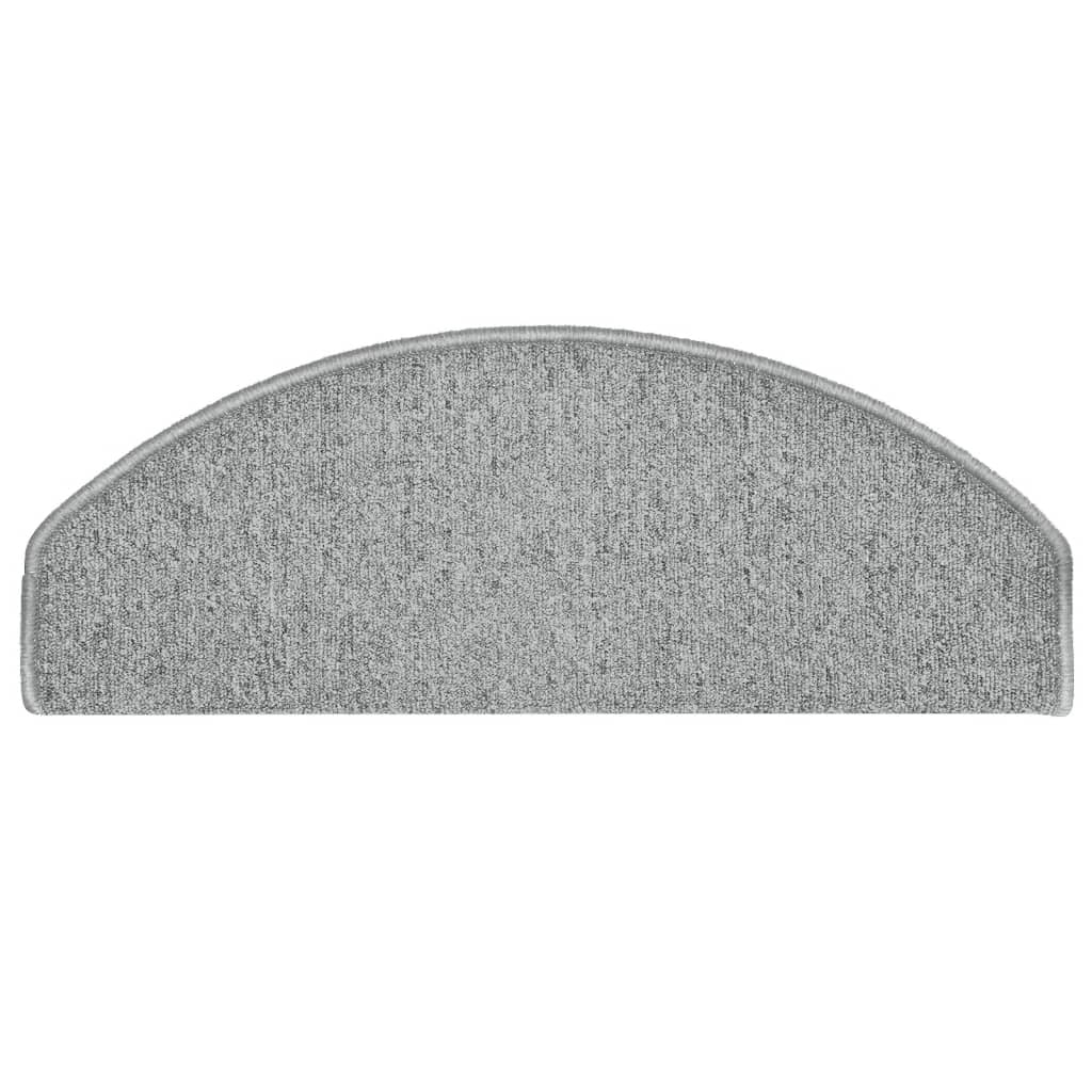 trappemåtter 15 stk. 65x24x4 cm lysegrå halvrunde store