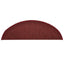 trappemåtter 15 stk. 56x17x3 cm bordeaux halvrund