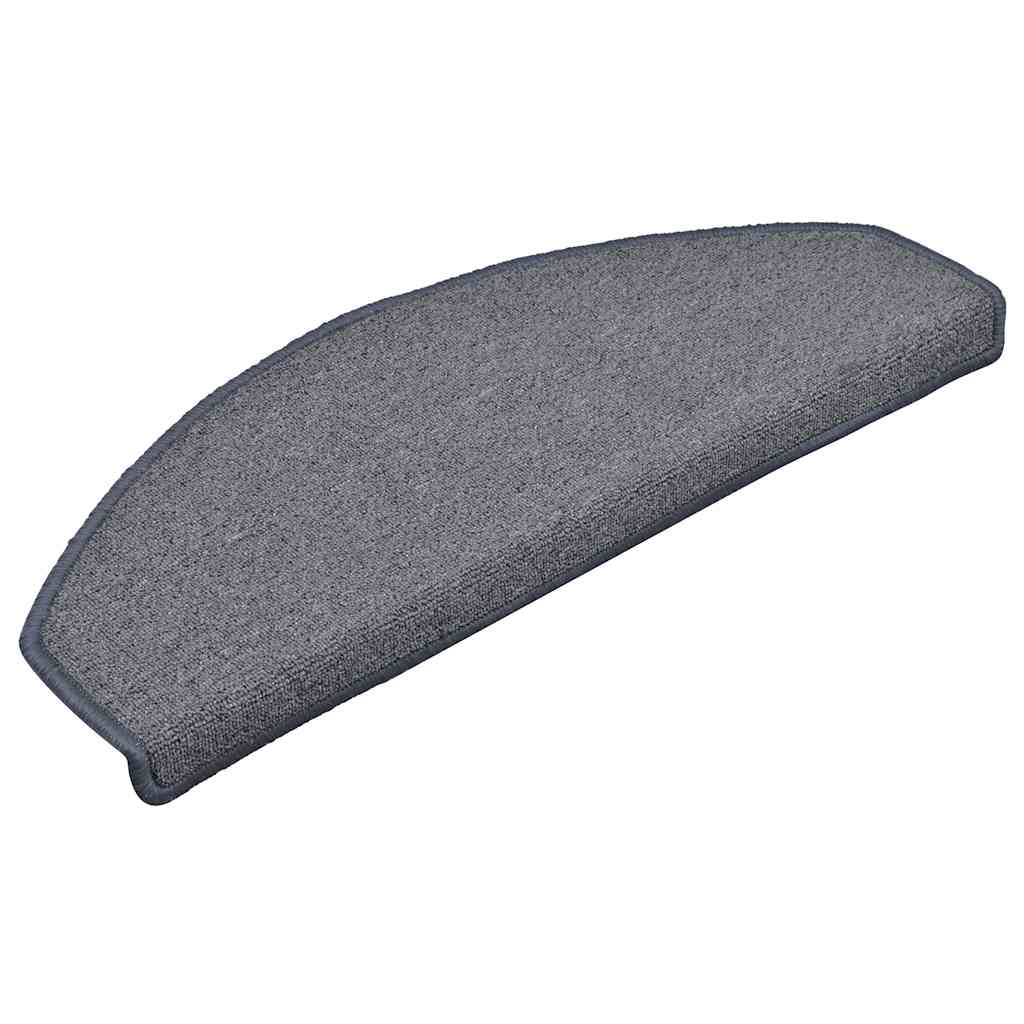 trappemåtter 15 stk. 65 x 24 x 4 cm lysegrå og blå halvrunde store