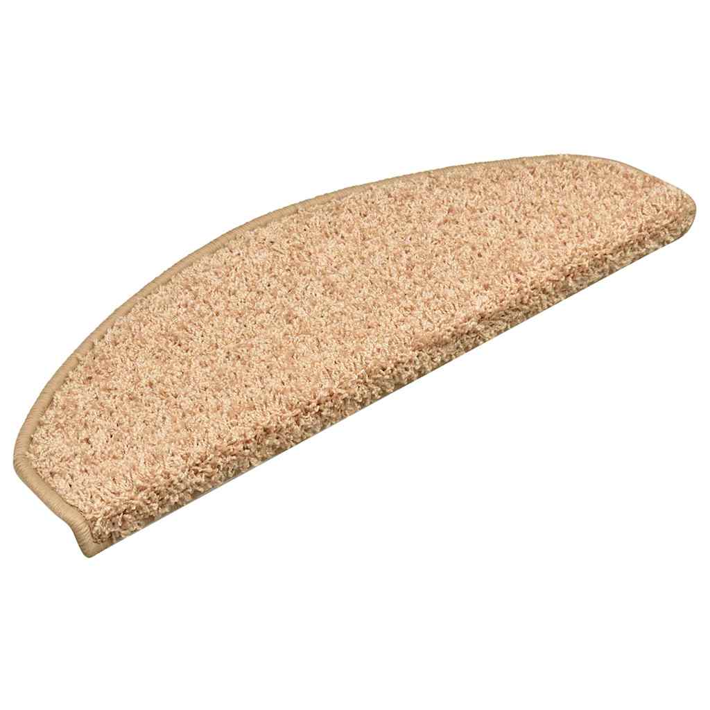 trappemåtter 15 stk. 65x21x4 cm guld halvrund store