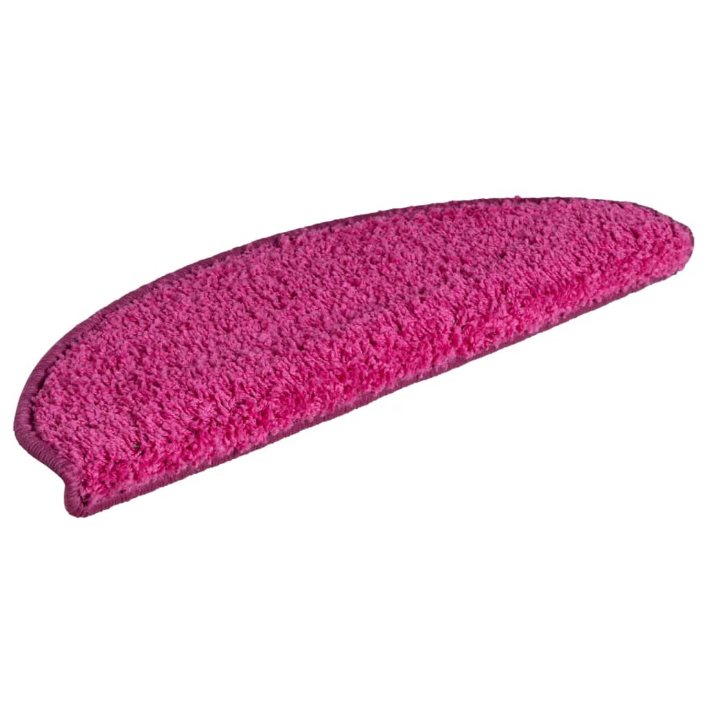 trappemåtter 15 stk. 65x21x4 cm lyserøde halvrunde store