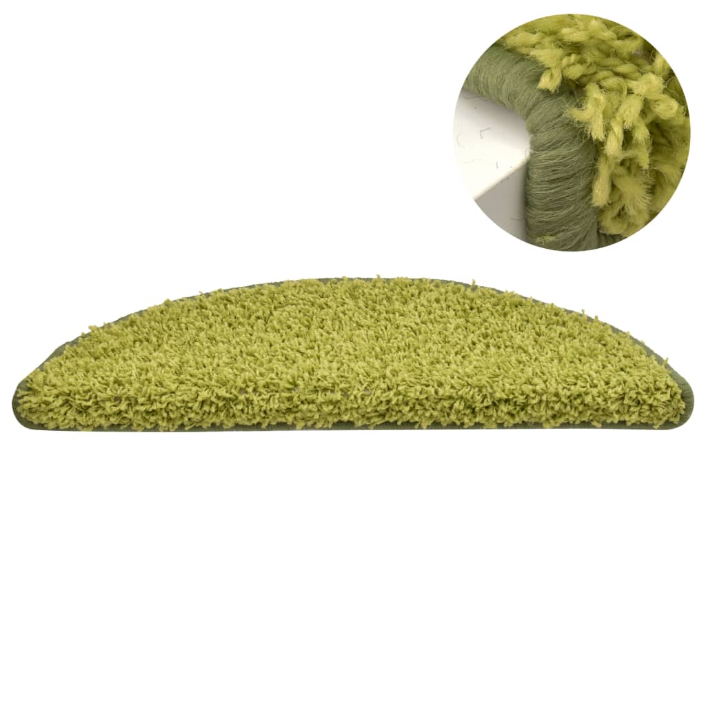 trappemåtter 15 stk. 56x17x3 cm grøn
