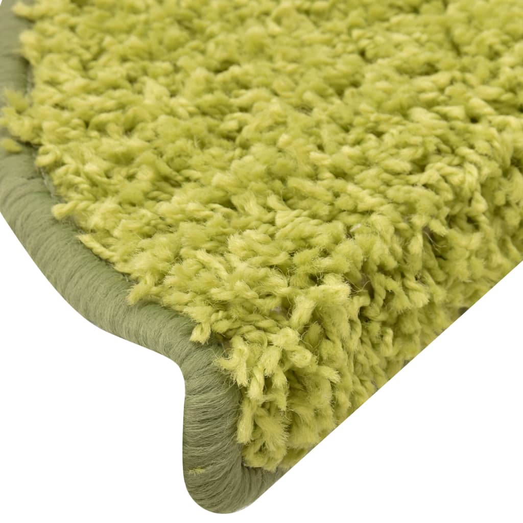 trappemåtter 15 stk. 65x21x4 cm grønne halvrund store