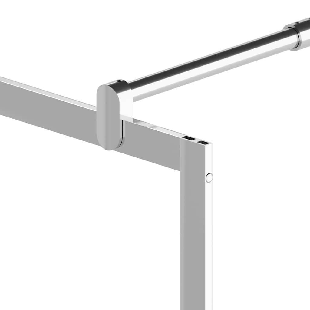 brusevæg med klart ESG-glas 90x195 cm