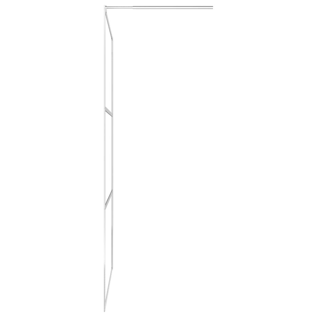 brusevæg med klart ESG-glas 140x195 cm