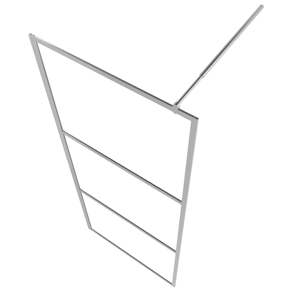 brusevæg med matteret ESG-glas 140x195 cm