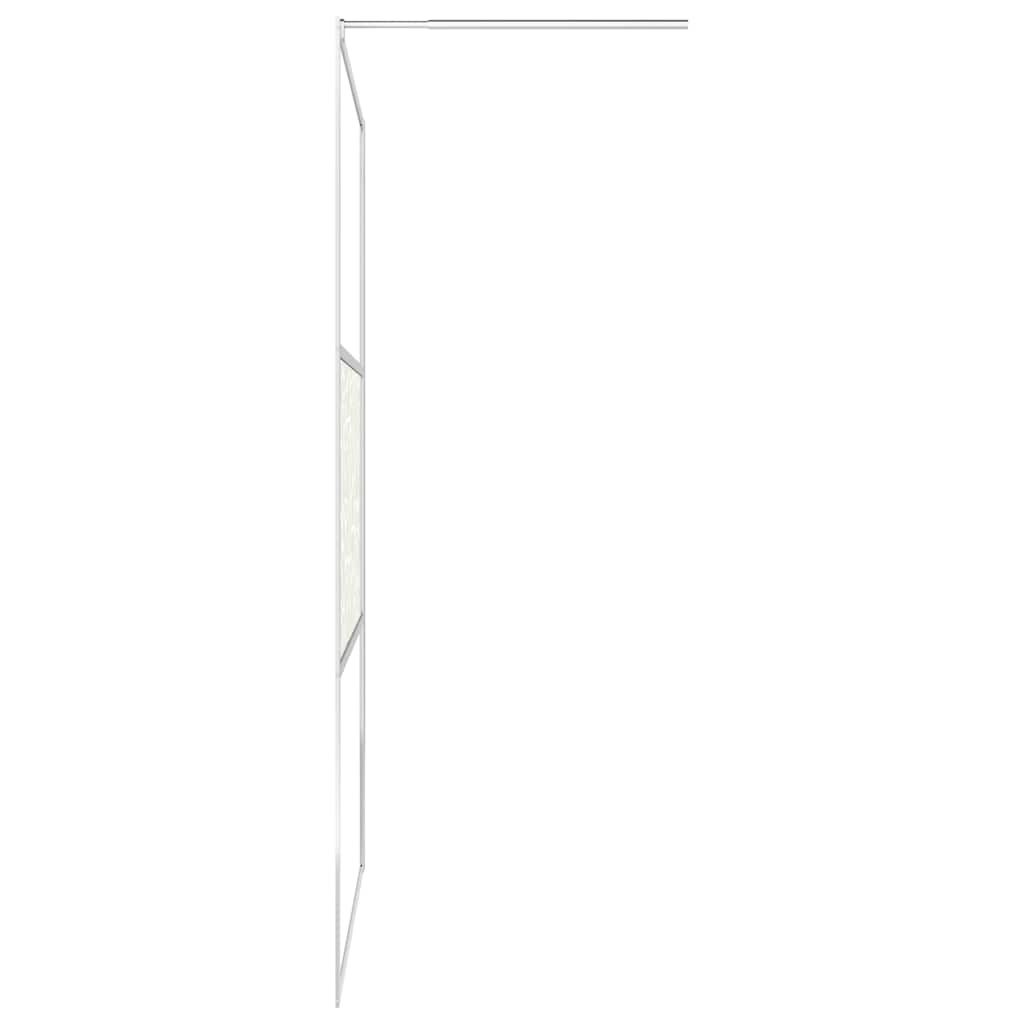 brusevæg ESG-glas med stendesign 90x195 cm