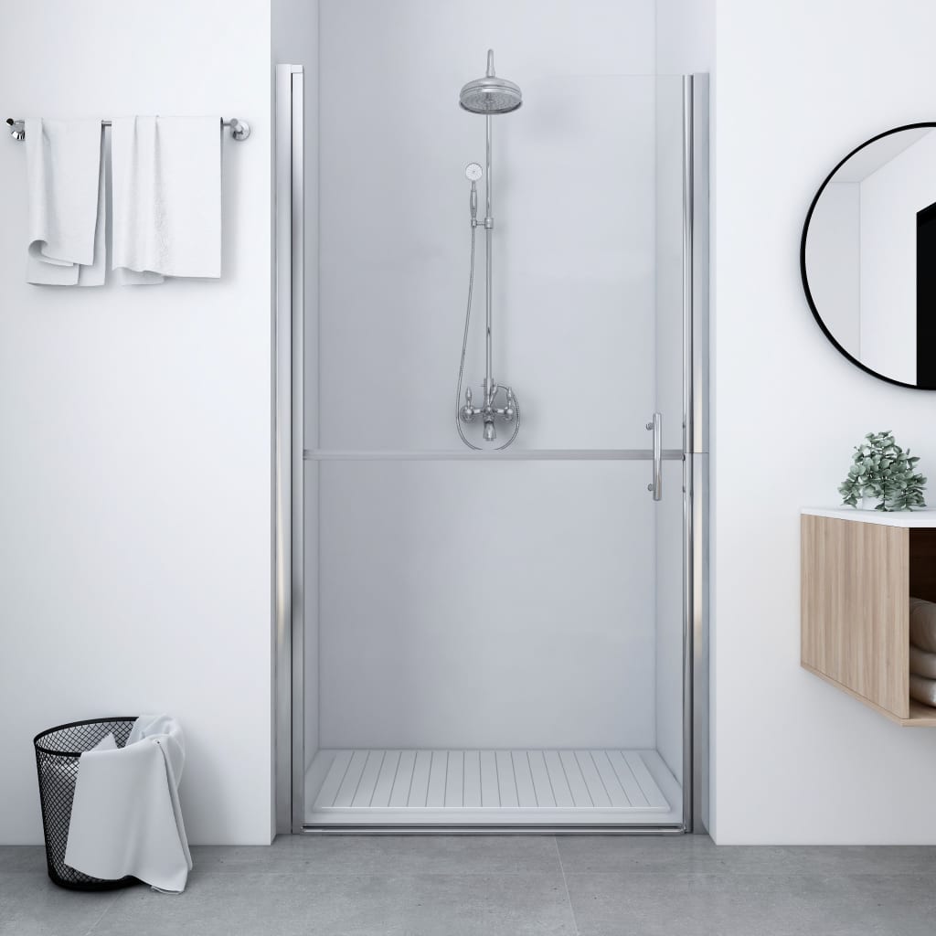 brusedør 91x195 cm hærdet glas