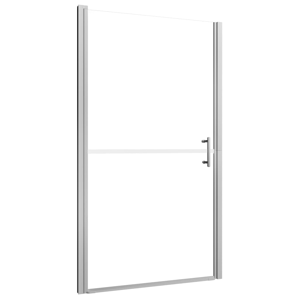 brusedør 100x178 cm matteret hærdet glas